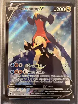 Pokemon PSA 10 Garchomp V TG23/TG30 Swsh10: Astral Radiance Trainer Gallery Holo - Image 2