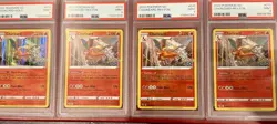 LOT OF 4 POKEMON CARDS CHARIZARD HOLO/REVERSE GO #10 GRADED PSA 9 MINT RARE - Image 1