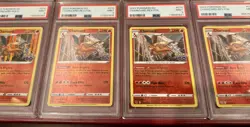 LOT OF 4 POKEMON CARDS CHARIZARD HOLO/REVERSE GO #10 GRADED PSA 9 MINT RARE - Image 2