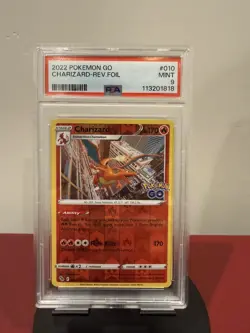 LOT OF 4 POKEMON CARDS CHARIZARD HOLO/REVERSE GO #10 GRADED PSA 9 MINT RARE - Image 4