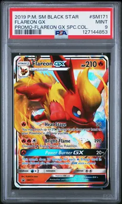 2019 POKEMON SM PROMO FLAREON GX SPECIAL COLLECTION #SM171 FLAREON GX PSA 9 - Image 1