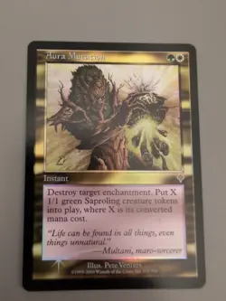 Aura Mutation. Instant MTG Card. Invasion. Foil. Old Vintage Border. - Image 2