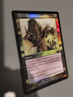 Aura Mutation. Instant MTG Card. Invasion. Foil. Old Vintage Border. - Image 4