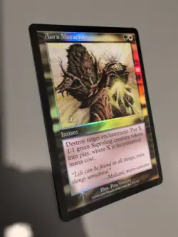 Aura Mutation. Instant MTG Card. Invasion. Foil. Old Vintage Border. - Image 5