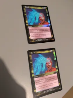 Recoil x2 Instant MTG Card. Invasion. Foil. Old Vintage Border. - Image 1