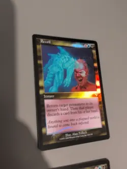 Recoil x2 Instant MTG Card. Invasion. Foil. Old Vintage Border. - Image 5