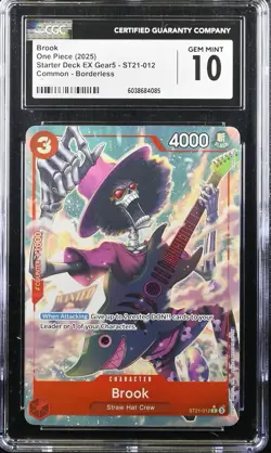 Brook ST21-012 CGC 10 Starter Deck EX Gear 5 One Piece Card - Image 1