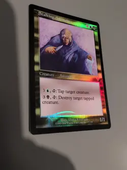Stalking Assassin. Enchantment MTG Card. Invasion. Foil. Old Vintage Border. - Image 2