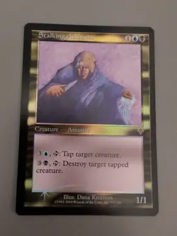 Stalking Assassin. Enchantment MTG Card. Invasion. Foil. Old Vintage Border. - Image 4