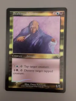 Stalking Assassin. Enchantment MTG Card. Invasion. Foil. Old Vintage Border. - Image 5