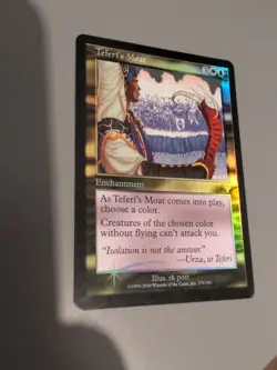 Teferi's Moat. Enchantment MTG Card. Invasion. Foil. Old Vintage Border. - Image 1