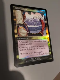 Teferi's Moat. Enchantment MTG Card. Invasion. Foil. Old Vintage Border. - Image 2