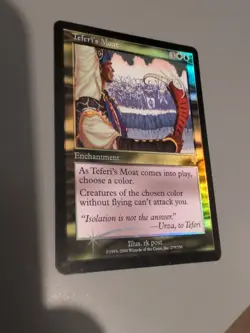 Teferi's Moat. Enchantment MTG Card. Invasion. Foil. Old Vintage Border. - Image 3