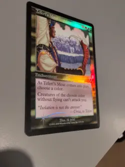 Teferi's Moat. Enchantment MTG Card. Invasion. Foil. Old Vintage Border. - Image 5