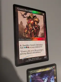 Crosis,the purger & Crosis's attendant MTG 2 Card. Invasion. Foil. Old Vintage - Image 2