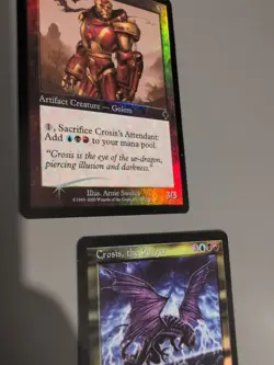 Crosis,the purger & Crosis's attendant MTG 2 Card. Invasion. Foil. Old Vintage - Image 3