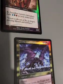 Crosis,the purger & Crosis's attendant MTG 2 Card. Invasion. Foil. Old Vintage - Image 4