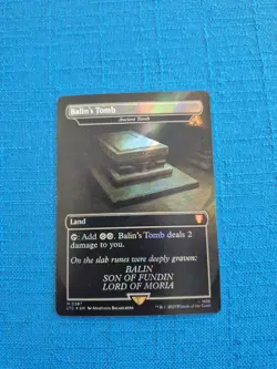 MTG Balins Tomb / Ancient Tomb SURGE FOIL #387 LOTR Lord of the Rings - Image 1