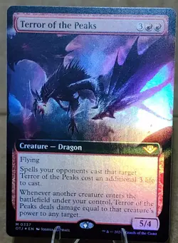 MTG - Terror of the Peaks - OTJ - 337 - Borderless Foil - Image 1