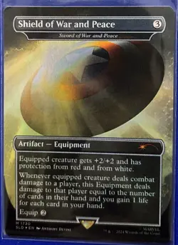 Shield Of War And Peace (Sword) Rainbow Foil Secret Lair Marvel MTG Magic SLD - Image 1