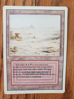 Magic The Gathering BADLANDS REVISED Edition (1994) READ AND SEE PHOTOS - Image 2