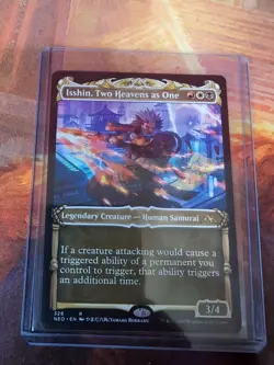 MTG - Isshin, Two Heavens as One - Showcase Non-foil - Kamigawa: Neon Dynasty - Image 1