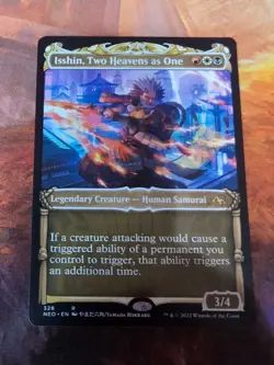 MTG - Isshin, Two Heavens as One - Showcase Non-foil - Kamigawa: Neon Dynasty - Image 3