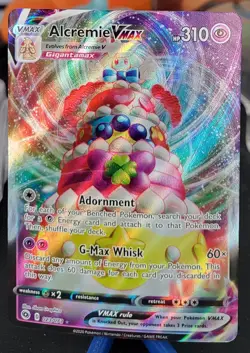 Pokemon Champions Path Alcremie VMAX 023/073 Holo - Image 1