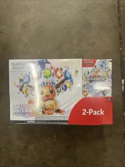 Pokemon Prismatic Evolutions Costco 2 Pack ETB with Booster Bundle | FREE SHIP - Image 1