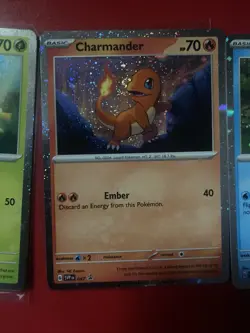 Bulbasaur Charmander Squirtle Pokemon Cards Cosmos Promo Set 046 047 048 NM 151 - Image 3