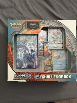 Pokemon Sun and Moon Burning Shadows GX Challenge Boxe 820650806438 - Image 1