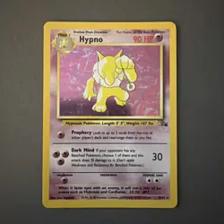 Pokemon TCG Hypno Fossil Holo Card 8/62 Unlimited Rare - Image 1