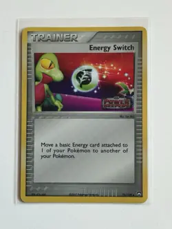 Energy Switch 75/108 EXC Stamped Pokemon Reverse Holo EX Power Keepers LP - Image 1