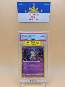 2022 Pokemon SWSH Trick or Trade Mimikyu #81 PSA 10 - Image 1