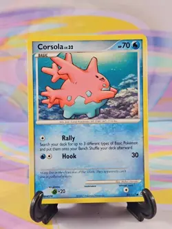 Pokemon TCG Secret Wonders Card | Corsola Lv. 32 84/132 Common - Image 1