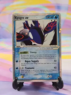 Pokemon TCG Black Star Promo Card | Kyogre EX #037 MP - Image 1