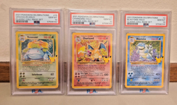 [PSA 10] Sequential Celebrations Charizard, Venusaur, Blastoise Pokemon - Image 1
