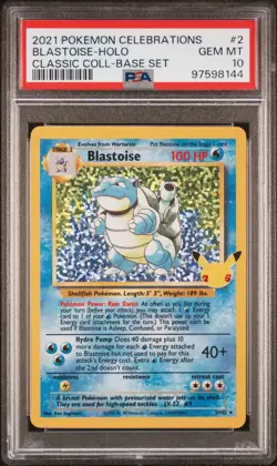 [PSA 10] Sequential Celebrations Charizard, Venusaur, Blastoise Pokemon - Image 5