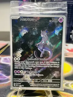 SEALED Mewtwo 052 Scarlet & Violet 151 Black Star Promo Pokemon Card - Image 1