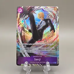 Bandai One Piece CCG Sanji OP12-070 Legacy of the Master Foil Alt Art Rare 5000 - Image 1
