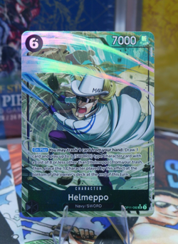 One Piece TCG - A Fist of Divine Speed - OP11-092 - Helmeppo - SR - Alt Art ENG - Image 1