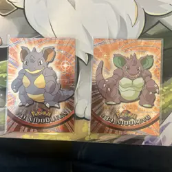 Nidoqueen #31 Nidoking #34 Topps Base Chrome Nm. Pokemon - Image 1