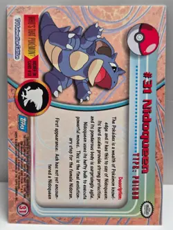 #31 Nidoqueen 1999 Topps Chrome Pokemon Card Series 1 Blue Logo - NM - US Seller - Image 2