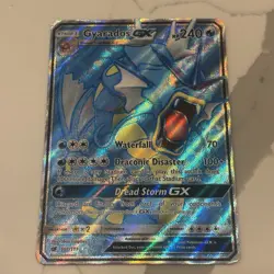 Pokemon Gyarados GX TCG Full Art Ultra Rare Card Crimson Invasion 101/111 LP - Image 1