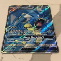 Pokemon Gyarados GX TCG Full Art Ultra Rare Card Crimson Invasion 101/111 LP - Image 2