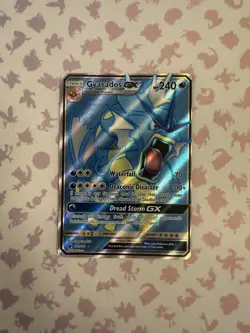 Gyarados GX TCG Full Art Holo Card Crimson Invasion 101/111 NM/M Pokemon Card - Image 1