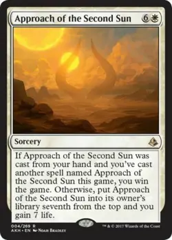 1x APPROACH OF THE SECOND SUN - Amonkhet - MTG - Magic the Gathering - Image 1