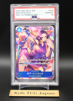 PSA 10 Boa Hancock Romance Dawn OP01-078 Japanese One Piece Card 2022 - Image 4