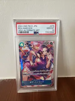 PSA 10 Boa Hancock (Alt Art) OP01-078 SR ROMANCE DAWN - ONE PIECE Japanese 2022 - Image 1