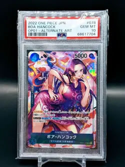 Boa Hancock Romance Dawn OP01-078 SR Alternate Art JPN PSA 10 - Image 1